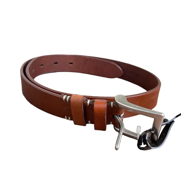 Steve Madden Brown Leather Belt Size Small - Picture 5 of 6